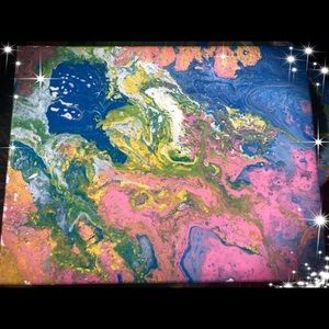 Hand Crafted Acrylic Pouring Art by me